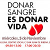 Miércoles, donación de sangre en el Centro Social